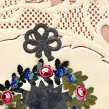 Yes, I'll Remember Thee, c. 1840s Paper Lace Valentine with Mirror and Handwritten Verse Inside