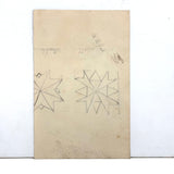 Belle York, Age 10-11, 1885-86 Sketchbook with Far-ranging Graphite Drawings, Elmira, NY