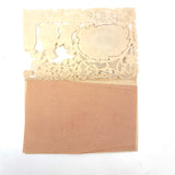 Yes, I'll Remember Thee, c. 1840s Paper Lace Valentine with Mirror and Handwritten Verse Inside