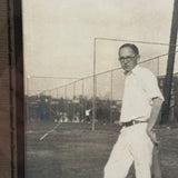 1927 Portrait of the Modernist Architect as a Young Man! Round Glasses, Linear Geometries, Original Frame