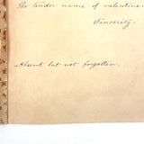 Yes, I'll Remember Thee, c. 1840s Paper Lace Valentine with Mirror and Handwritten Verse Inside