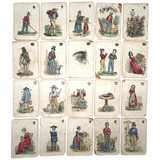 Improved and Illustrated Game of Dr. Busby, 1843, Salem MA - Rare First Edition Deck of First American Card Game, Complete!