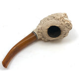 19th C. Meerschaum Pipe with Figurehead-esque Female Bust