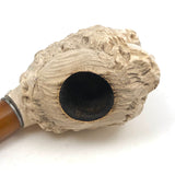 19th C. Meerschaum Pipe with Figurehead-esque Female Bust