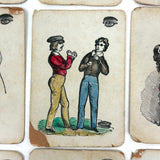 Improved and Illustrated Game of Dr. Busby, 1843, Salem MA - Rare First Edition Deck of First American Card Game, Complete!