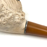 19th C. Meerschaum Pipe with Figurehead-esque Female Bust