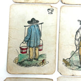 Improved and Illustrated Game of Dr. Busby, 1843, Salem MA - Rare First Edition Deck of First American Card Game, Complete!