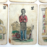 Improved and Illustrated Game of Dr. Busby, 1843, Salem MA - Rare First Edition Deck of First American Card Game, Complete!