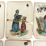 Improved and Illustrated Game of Dr. Busby, 1843, Salem MA - Rare First Edition Deck of First American Card Game, Complete!