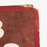C. 1940s Hand-painted Hub Caps Sign on Cardboard