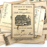 19th Century Rewards of Merit - Group One (Paper, c. 1830s-60s)