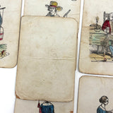 Improved and Illustrated Game of Dr. Busby, 1843, Salem MA - Rare First Edition Deck of First American Card Game, Complete!