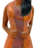 Power Woman, 1970 Folk Art Carving, Signed Shepp