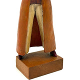 Power Woman, 1970 Folk Art Carving, Signed Shepp