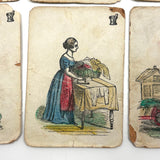 Improved and Illustrated Game of Dr. Busby, 1843, Salem MA - Rare First Edition Deck of First American Card Game, Complete!
