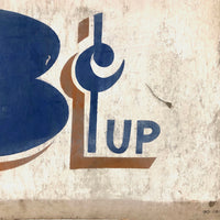 C. 1940s-50s Hand-painted Auto Bulbs Sign on Cardboard