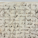 Dear Friend Mollie, Lovely 1864 Handwritten Letter by Young Teacher with Two Pages of Cross-writing