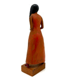 Power Woman, 1970 Folk Art Carving, Signed Shepp