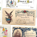 19th Century Rewards of Merit - Group Two (On Card, c. 1840s-70s)