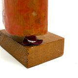 Power Woman, 1970 Folk Art Carving, Signed Shepp