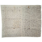 Dear Friend Mollie, Lovely 1864 Handwritten Letter by Young Teacher with Two Pages of Cross-writing