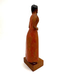Power Woman, 1970 Folk Art Carving, Signed Shepp