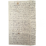 Dear Friend Mollie, Lovely 1864 Handwritten Letter by Young Teacher with Two Pages of Cross-writing