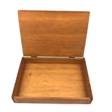 Sweet Old Pine Box with Hand-painted Geometric Design