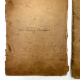 Cooking Receipes (or Receipts), Alice Redfield Phillips' Sweet Old Pair of Brown Paper Handwritten Cookbooks, Montpelier, VT