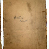 Cooking Receipes (or Receipts), Alice Redfield Phillips' Sweet Old Pair of Brown Paper Handwritten Cookbooks, Montpelier, VT