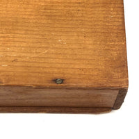 Sweet Old Pine Box with Hand-painted Geometric Design