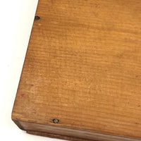 Sweet Old Pine Box with Hand-painted Geometric Design