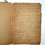Cooking Receipes (or Receipts), Alice Redfield Phillips' Sweet Old Pair of Brown Paper Handwritten Cookbooks, Montpelier, VT