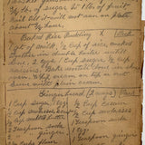Cooking Receipes (or Receipts), Alice Redfield Phillips' Sweet Old Pair of Brown Paper Handwritten Cookbooks, Montpelier, VT