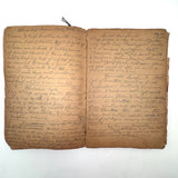 Cooking Receipes (or Receipts), Alice Redfield Phillips' Sweet Old Pair of Brown Paper Handwritten Cookbooks, Montpelier, VT