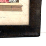 Femme en Couche (15th Century), 1860 Hand-colored French Print, Trimmed and Framed