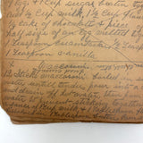 Cooking Receipes (or Receipts), Alice Redfield Phillips' Sweet Old Pair of Brown Paper Handwritten Cookbooks, Montpelier, VT