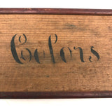 C. 1870s Watercolor Paint Box with Papers, as Found in PA