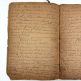 Cooking Receipes (or Receipts), Alice Redfield Phillips' Sweet Old Pair of Brown Paper Handwritten Cookbooks, Montpelier, VT