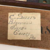 C. 1870s Watercolor Paint Box with Papers, as Found in PA