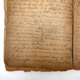 Cooking Receipes (or Receipts), Alice Redfield Phillips' Sweet Old Pair of Brown Paper Handwritten Cookbooks, Montpelier, VT
