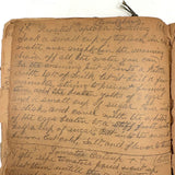 Cooking Receipes (or Receipts), Alice Redfield Phillips' Sweet Old Pair of Brown Paper Handwritten Cookbooks, Montpelier, VT