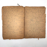 Cooking Receipes (or Receipts), Alice Redfield Phillips' Sweet Old Pair of Brown Paper Handwritten Cookbooks, Montpelier, VT