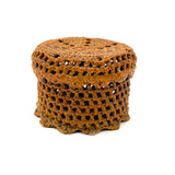 Neat and Sweet Small Antique Sailor Made Knotwork Basket (Stringholder?)