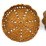 Neat and Sweet Small Antique Sailor Made Knotwork Basket (Stringholder?)