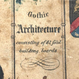 Very Scarce C. 1860s German Architectural Building Blocks with Hand-colored Plates