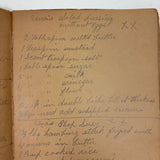 Cooking Receipes (or Receipts), Alice Redfield Phillips' Sweet Old Pair of Brown Paper Handwritten Cookbooks, Montpelier, VT