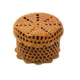 Neat and Sweet Small Antique Sailor Made Knotwork Basket (Stringholder?)
