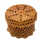 Neat and Sweet Small Antique Sailor Made Knotwork Basket (Stringholder?)