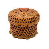 Neat and Sweet Small Antique Sailor Made Knotwork Basket (Stringholder?)